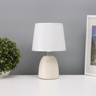 Лампа настольная «Плетение» 1×40 Вт Е14 белый 20×20×34 см - Фото 1