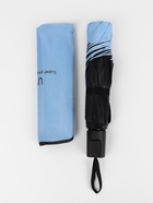 Зонт механический «Однотонный», 4 сложения, 8 спиц, R=47/55 см, d=94 см, голубой - Фото 4