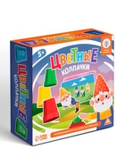 Настольная игра «Цветные колпачки», развивающая, 60 карт, 20 колпачков, звонок, 5+ - Фото 4