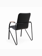 Стул офисный для посетителей «Клик Мебель. Самба», металл/экокожа, цвет чёрный/орех - Фото 5