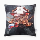 Подушка декоративная «Этель. 23 февраля», 40×40 см, велюр  (артикул 10805396)  большой выбор товаров оптом и в розницу по низким ценам с доставкой