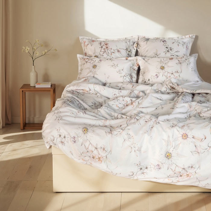 Пододеяльник SL Home Floral cover 150*220 см, сатин, 140 гр/м2, 100% хлопок - Фото 1