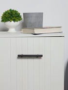 Ручка рейлинг ТУНДРА, облегчённая, d=12 мм, м/о 96/150 мм, внеш ножка, цвет черный 10732763