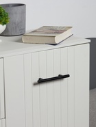 Ручка рейлинг ТУНДРА, облегчённая, d=12 мм, м/о 96/150 мм, внеш ножка, цвет черный 10732763