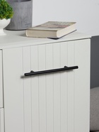 Ручка рейлинг ТУНДРА, облегчённая, d=12 мм, м/о 160/250 мм, внеш. ножка, цвет черный 10732765