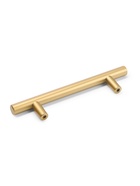 Ручка рейлинг ТУНДРА, облегчённая, d=12 мм, м/о 96/150 мм, внеш ножка, цвет золото - Фото 7