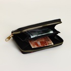 УЦЕНКА Кошелёк на молнии «Выбражулька», цвет чёрный 10845096