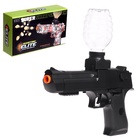 Пистолет Black, стреляет гелевыми пульками, подвижный затвор, аккумулятор 3.7V - Фото 1