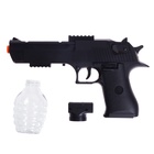 Пистолет Black, стреляет гелевыми пульками, подвижный затвор, аккумулятор 3.7V - Фото 6