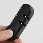 Замок кодовый для чемодана, с креплениями, 3.3×8.3×1.8 см, цвет чёрный - Фото 4