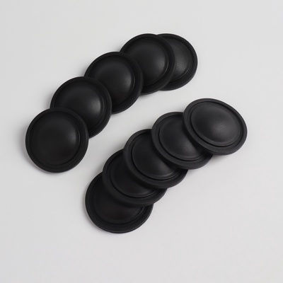 Ножки для чемодана, круглые, d=40×8 мм, набор 10 шт., чёрные