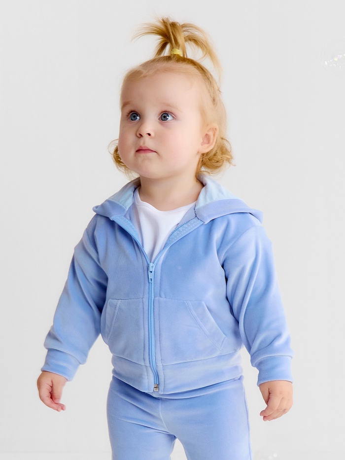 Толстовка Крошка Я Plushy, р. 86-92, голубой - Фото 1