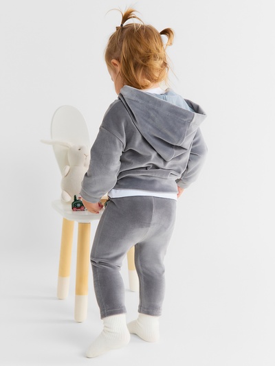 Толстовка детская «Крошка Я» Plushy, рост 74-80 см, серая