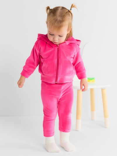 Толстовка для девочки «Крошка Я» Plushy, рост 74-80 см, фуксия
