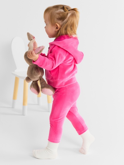 Толстовка для девочки «Крошка Я» Plushy, рост 74-80 см, фуксия