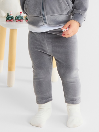 Брюки (легинсы) Крошка Я Plushy, р. 86-92 см, серый