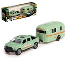 УЦЕНКА Машина металлическая «Автотур», с прицепом, МИКС 10845661