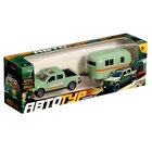 УЦЕНКА Машина металлическая «Автотур», с прицепом, МИКС 10845661