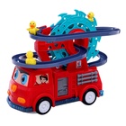 УЦЕНКА Пожарная машина «Супер отряд», 3 утёнка, световые и звуковые эффекты, работает от батареек - Фото 2
