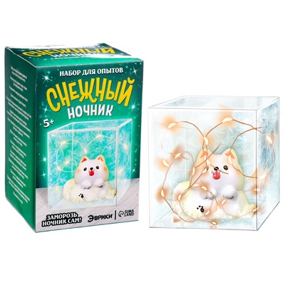УЦЕНКА Набор для опытов «Снежный ночник», своими руками, МИКС