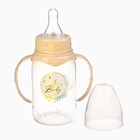 Бутылочка для кормления, новогодняя, Little Baby, классическое горло, с ручками, от 0 мес., 150 мл., цилиндр, M&B - Фото 2