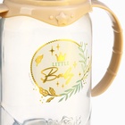 Бутылочка для кормления, новогодняя, Little Baby, классическое горло, с ручками, от 0 мес., 150 мл., цилиндр, M&B - Фото 8