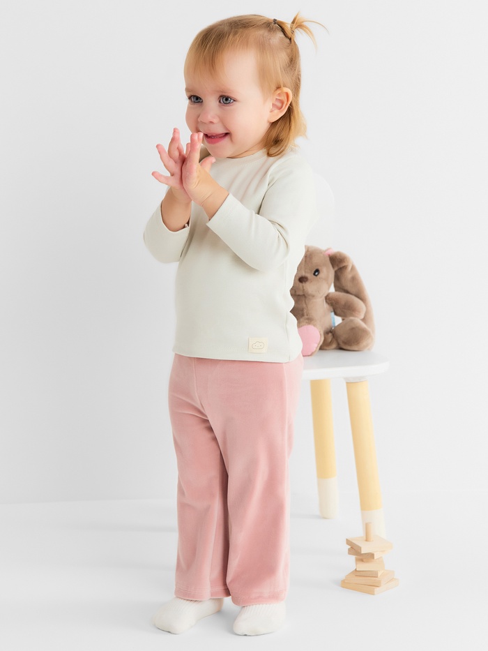 Брюки Крошка Я Plushy, р. 92-98 см, розовый - Фото 1