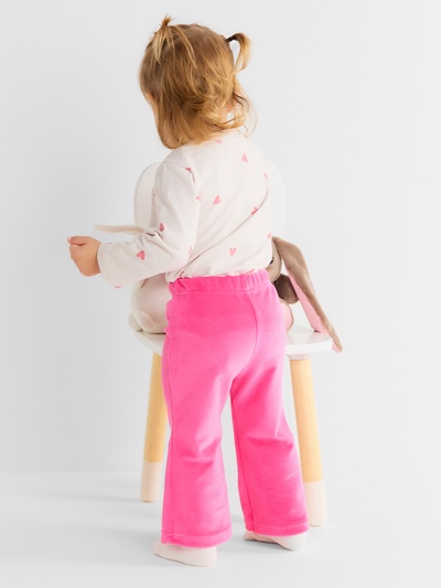 Брюки для девочки «Крошка Я» Plushy, р. 74-80 см, цвет фуксия