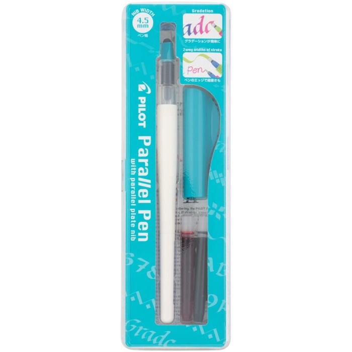 Ручка перьевая для каллиграфии Pilot Parallel Pen, 4.5 мм, (картридж IC-P3), набор в футляре - Фото 1