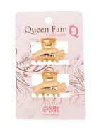 Крабик для волос «Авиталь», набор 2 шт., морковка, 2.5 см, золото 10454835