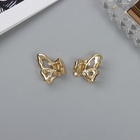 Крабик для волос «Шерри», набор 2 шт., бабочка, 1.5 см, золото (комплект 2 шт) - фото 43317557