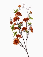 Цветы искусственные «Пеларгония карнавал», 66×7 см, оранжево-коричневые - фото 53401224