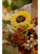 Цветы искусственные «Пеларгония карнавал», 66×7 см, оранжево-коричневые - фото 58022158