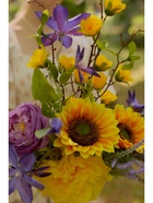 Цветы искусственные "Роза мини карнавал" 70х4 см, жёлтый - фото 809236665