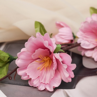 Цветы искусственные «Пионы древовидные», 70×6 см, розовые