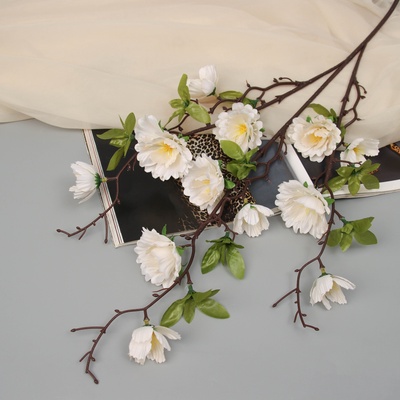 Цветы искусственные «Пионы древовидные», 70×6 см, белые