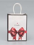 Пакет подарочный крафтовый «С любовью» 15×21×8 см, 120 г/м² - Фото 2