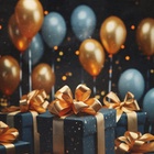 Пакет подарочный крафтовый «Подарки с золотым бантом» 27×22×11 см, 120 г/м² - Фото 2