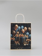 Пакет подарочный крафтовый «Подарки с золотым бантом» 27×22×11 см, 120 г/м² 10423905