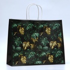 Пакет подарочный крафтовый «Золотые листья» 31.5×25×11.5 см, 120 г/м² - Фото 2