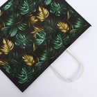 Пакет подарочный крафтовый «Золотые листья» 31.5×25×11.5 см, 120 г/м² - Фото 4