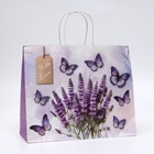 Пакет подарочный крафтовый «Бабочки» 31.5×25×11.5 см, 120 г/м² - Фото 2