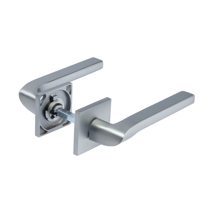 Ручка раздельная LOCKLAND 006 MSC, цвет матовый сатиновый хром - Фото 1