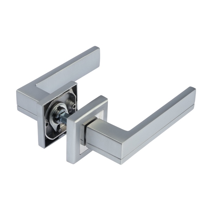 Ручка раздельная LOCKLAND 010 MSC, цвет матовый сатиновый хром - Фото 1