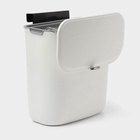 Ведро для мусора подвесное Доляна, 9 л, 2 вида крепления, белое - Фото 7