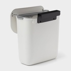 Ведро для мусора подвесное Доляна, 9 л, 2 вида крепления, белое - Фото 8