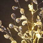Светодиодный куст «Лепестки» 35 × 26 × 3 см, 10 LED, постоянное свечение, от батареек CR2032х2 (в комплекте), свечение тёплое белое - фото 809716557