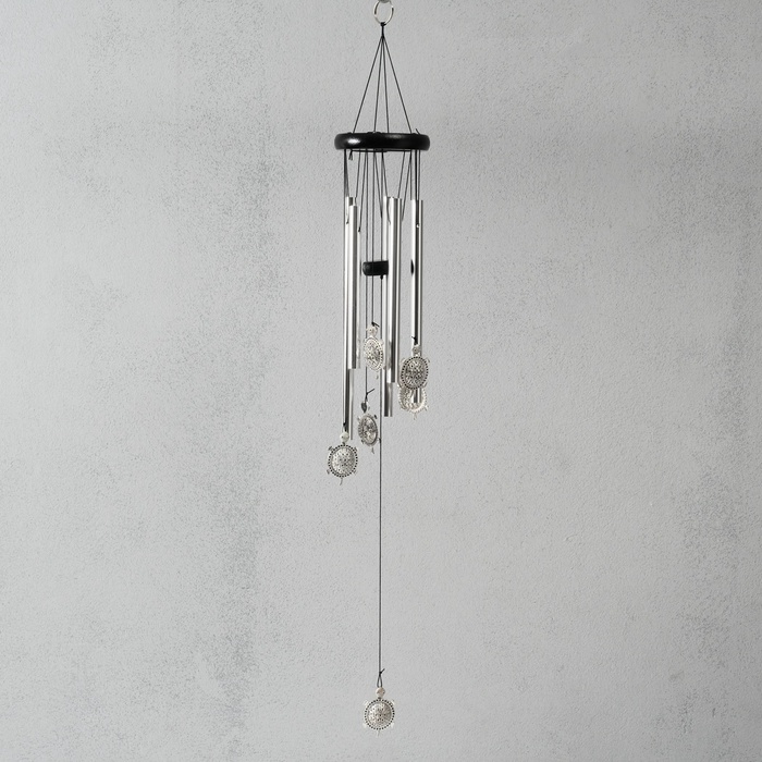 Музыка ветра «Черепашки», металл, 5 трубок, 60 см