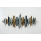 Декор настенный, панно металл «Острые ромбы», 70×150×6 см - Фото 1