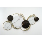 Декор настенный, панно металл «Лаконичность. Круги и бабочки», 89×159×5 см - Фото 1